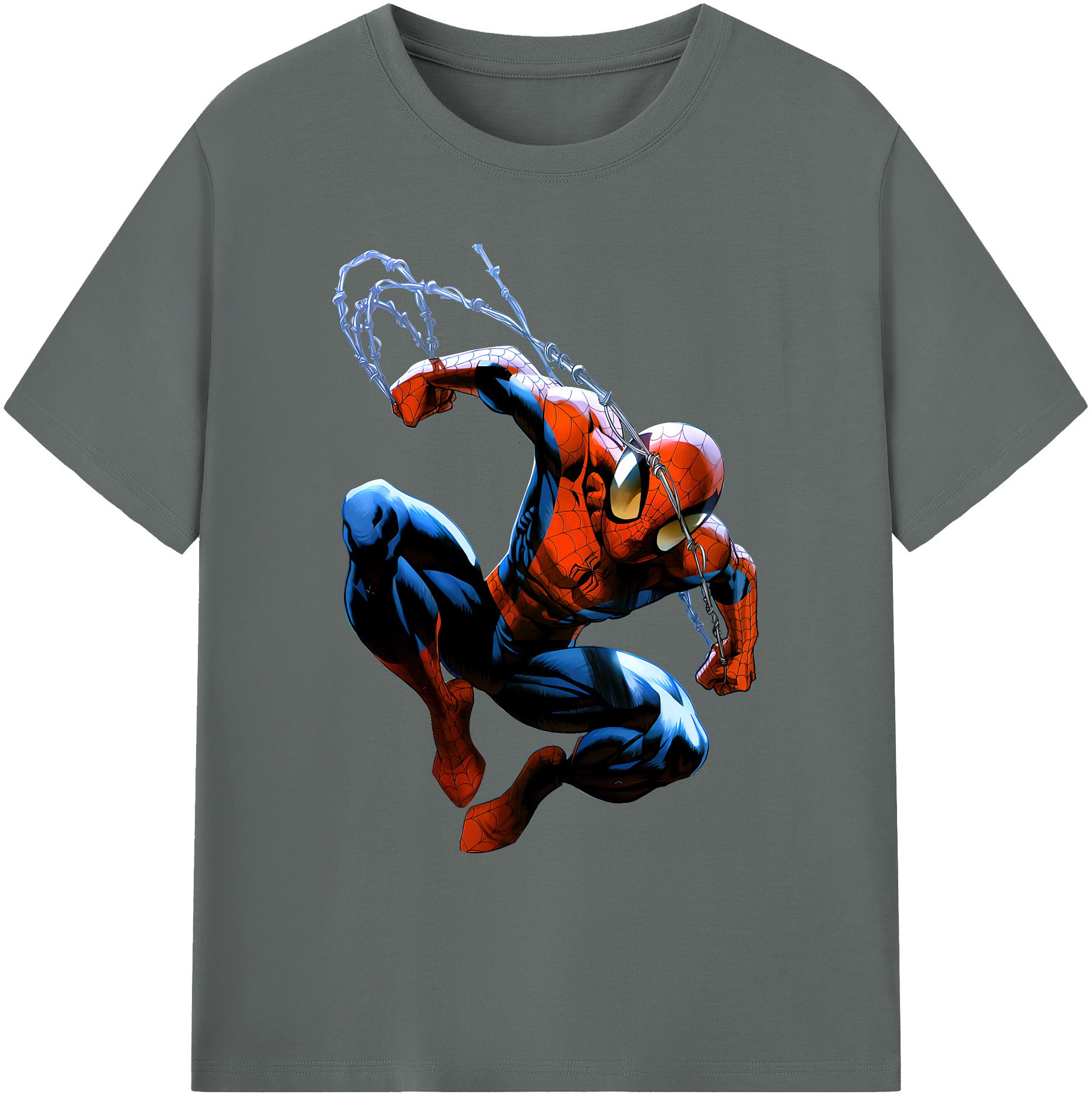 （画像用） Spider Man スパイダーマン 綿100％ メンズ半袖Tシャツ｜肌触りやわらか＆通気性
